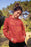 Alpine Red Retro Female Sublimation Hoodie