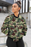 Army Dots Pattern Female Bomber Jacket