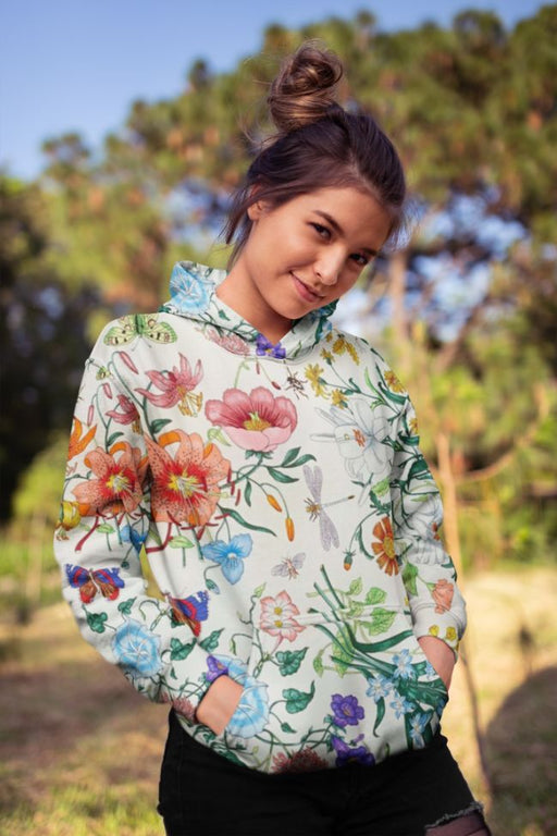 Awe Flower Female Sublimation Hoodie