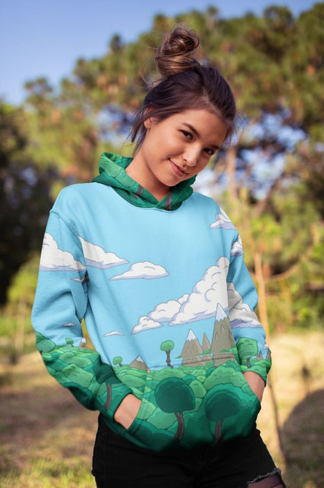 Awe Nature Female Sublimation Hoodie