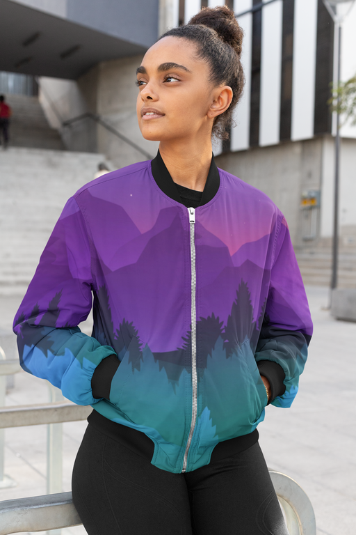 Awe Scene Female Bomber Jacket