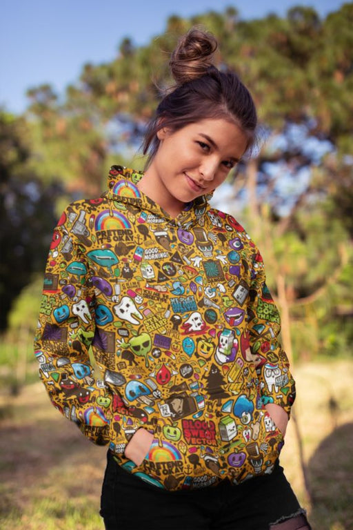 Cartoon Charters Female Sublimation Hoodie