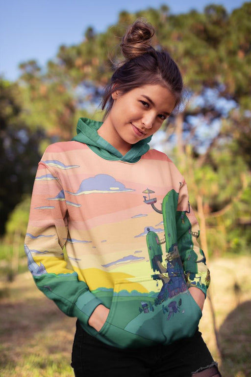 Carved Nature Female Sublimation Hoodie