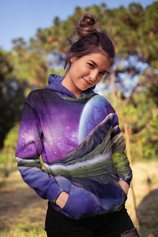 Colored Nature Female Sublimation Hoodie