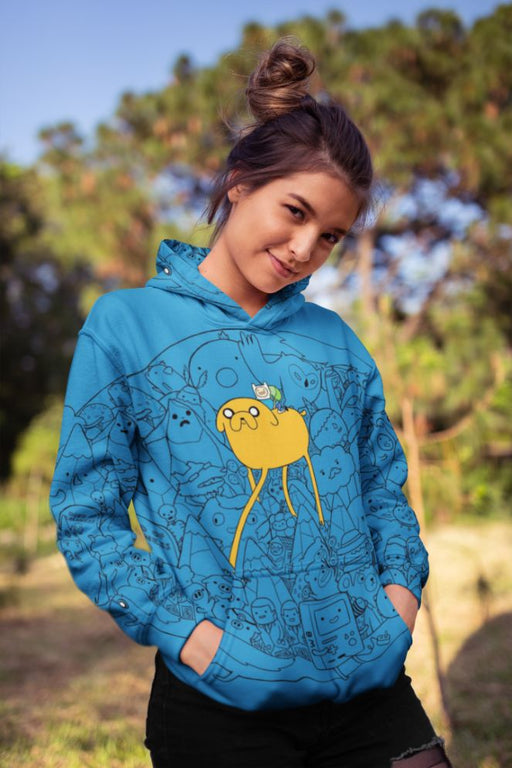 Cute Art Female Sublimation Hoodie