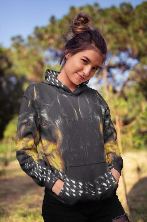 Dog Art Female Sublimation Hoodie