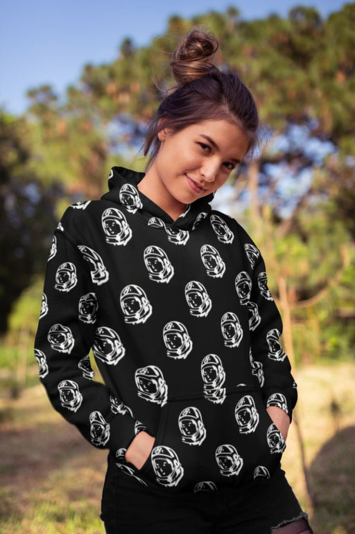 Face Pattern Female Sublimation Hoodie