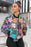 Fake Flower Female Bomber Jacket