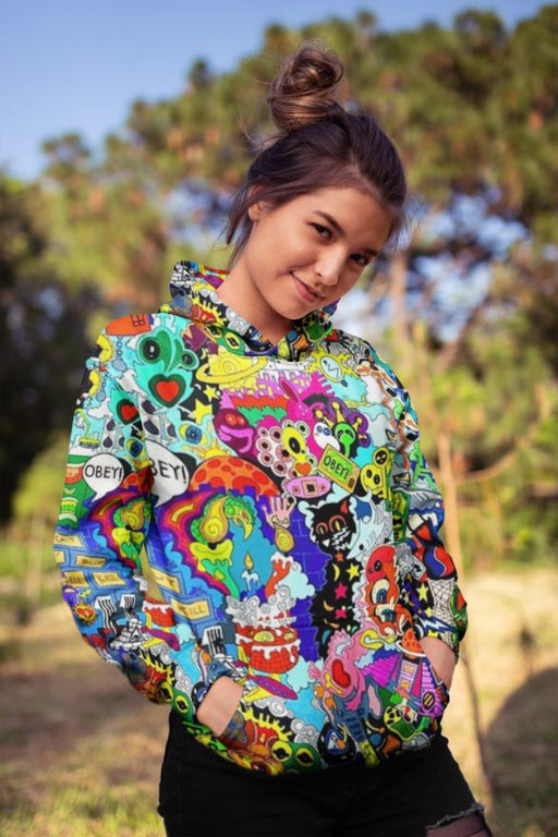 Gorilla Radio Female Sublimation Hoodie