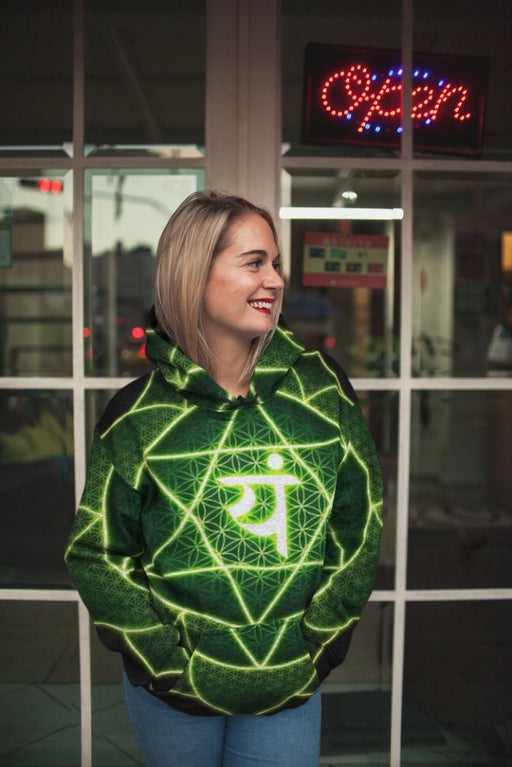 Heart Chakra Female Sublimation Hoodie