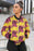 Pink Cow Pattern Female Bomber Jacket