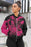 Pink Cow Female Bomber Jacket