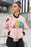 Rainbow Flamingo Female Bomber Jacket