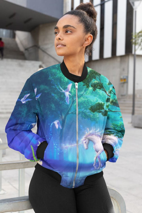 Þrykkmung Female Bomber Jacket