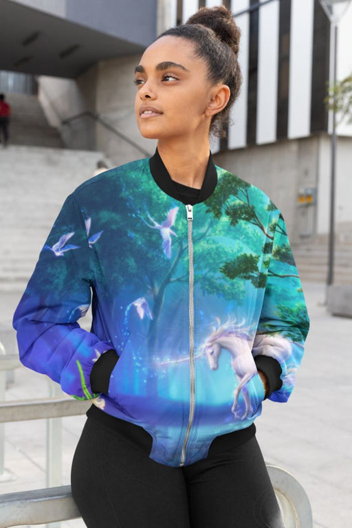 Þrykkmung Female Bomber Jacket