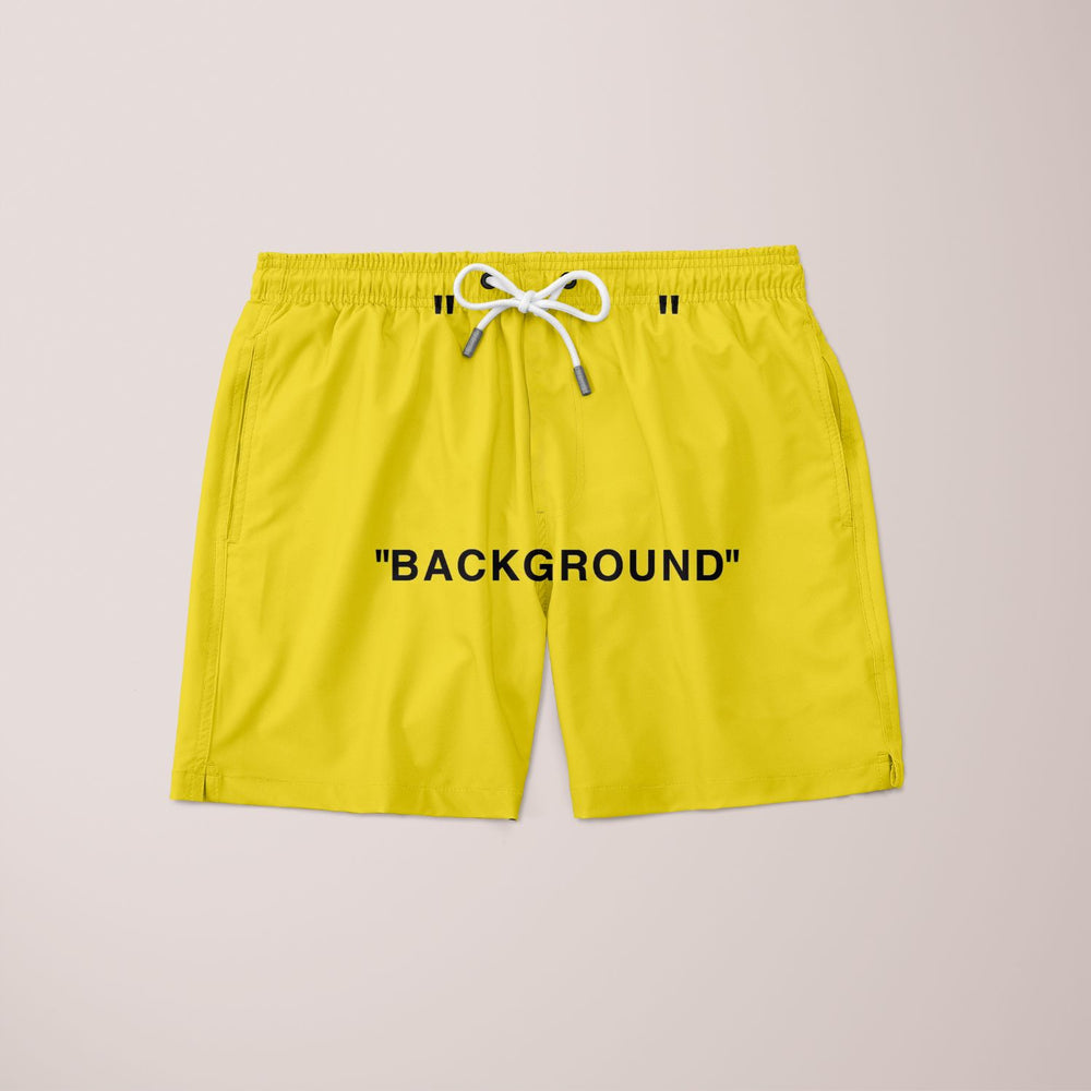 Background Off-white Yellow Shorts