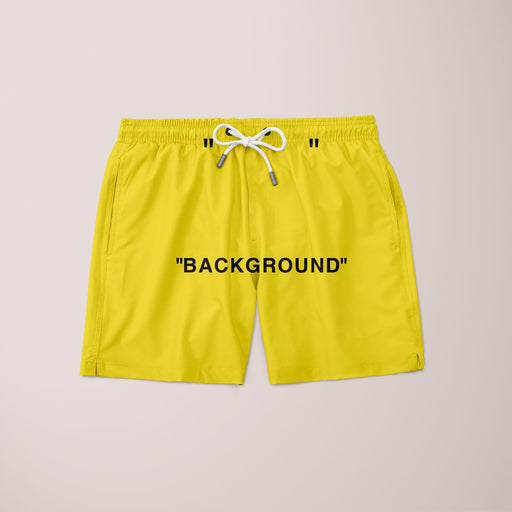 Background Off-white Yellow Shorts