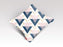 Blue gold and pink triangles pattern Poster Cushion/Pillow