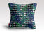 CHECKERBOARD PALM BLUE Cushion/Pillow