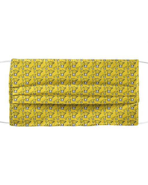 Cute Yellow Pattern Mask