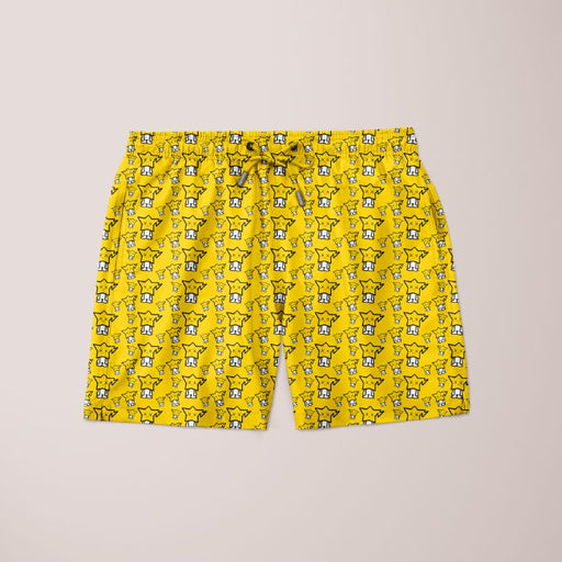 Cute Yellow Pattern Shorts