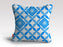Flowery Pattern in blue Poster Cushion/Pillow