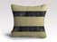 Gold Black Glitter Stripes Pattern Cushion/Pillow