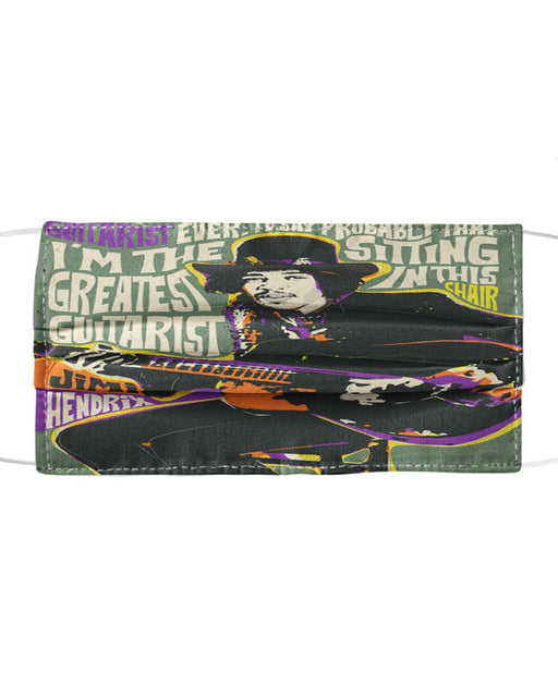 Guitar God Pop Art Quote Mask