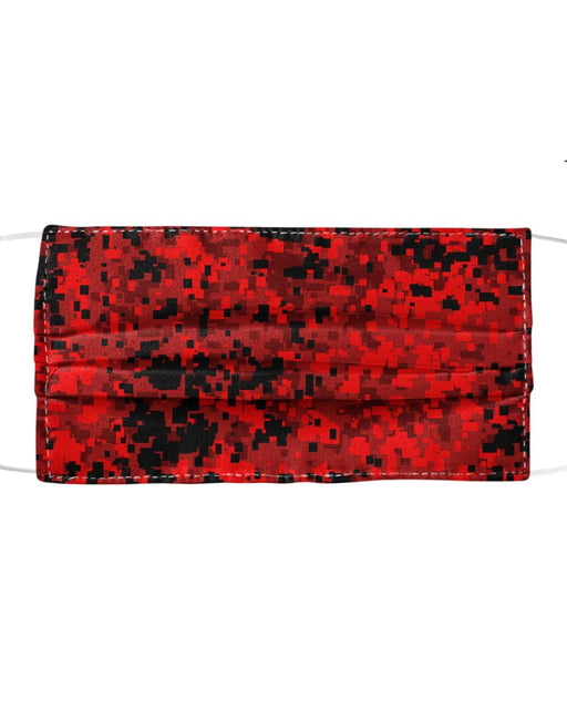 Red Pixelate Camofludge Mask