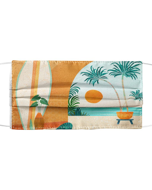 Seaside Surf Retreat Mask