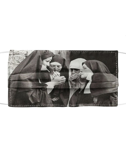 Nuns-smoking-prints Mask