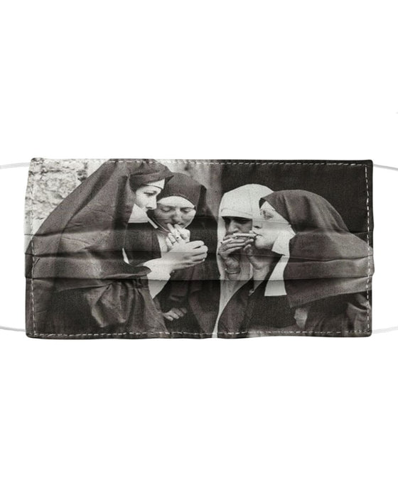 Nuns-smoking-prints Mask