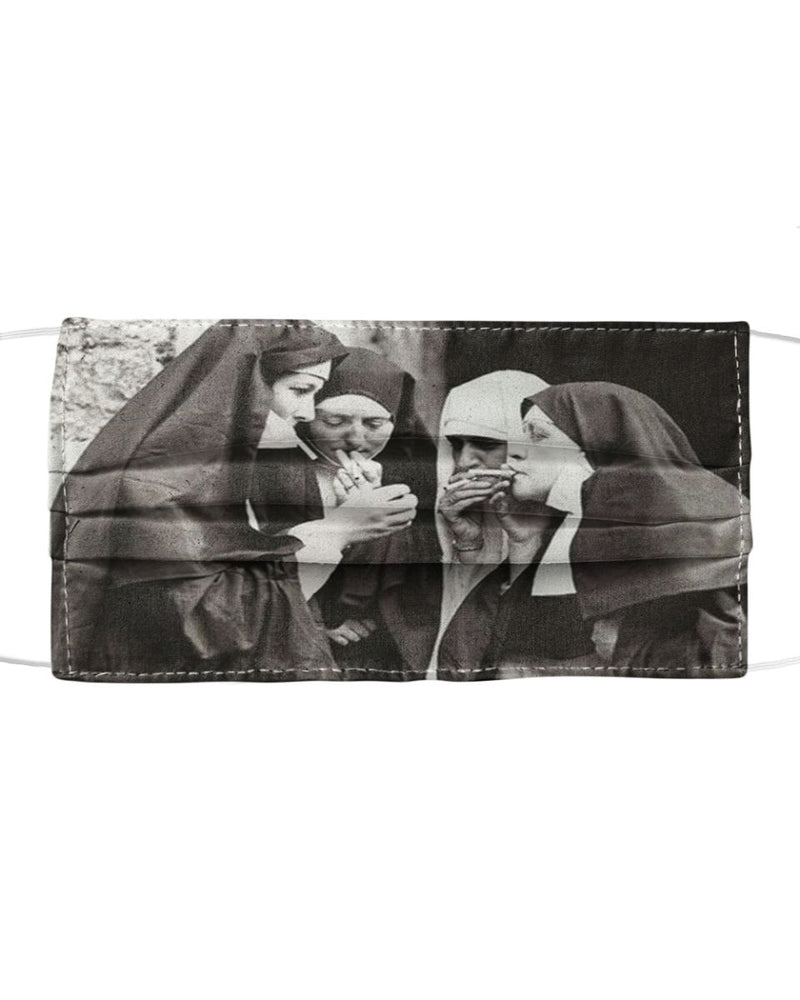 Nuns-smoking-prints Mask