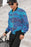 Alpine Blue Retro Bomber Jacket