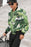 Banana leaves pattern Fitted Waist Sweater design Bomber Jacket