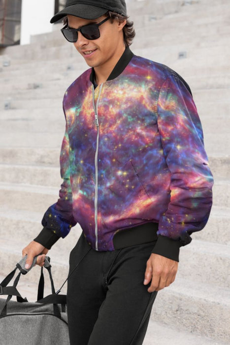 Galaxy Paint Bomber Jacket