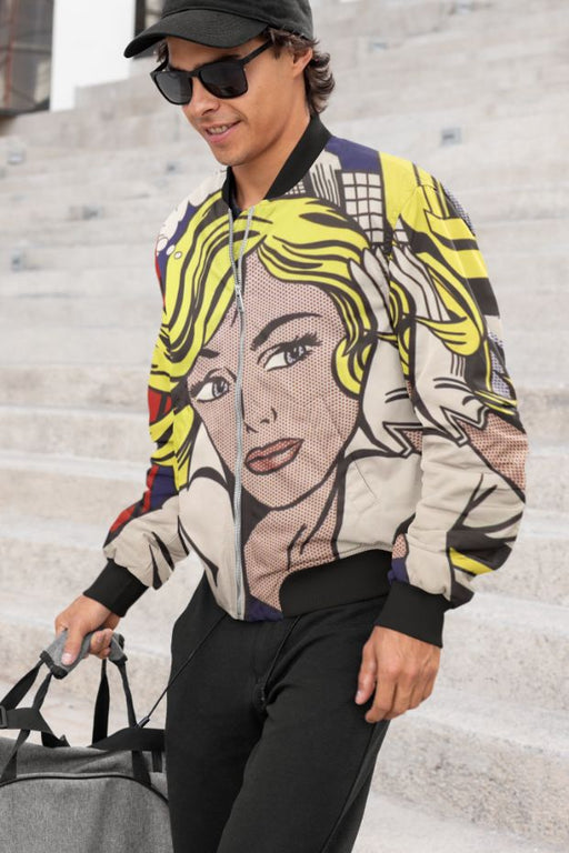 I am not Alone Pop Art Bomber Jacket