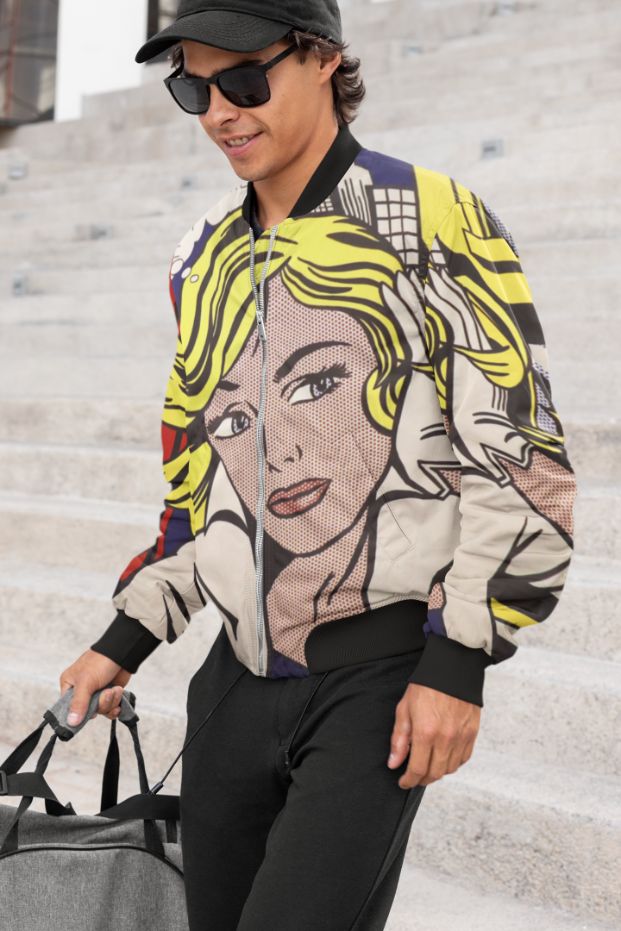 I am not Alone Pop Art Bomber Jacket