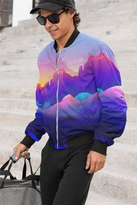 Magical Awe Scene Bomber Jacket