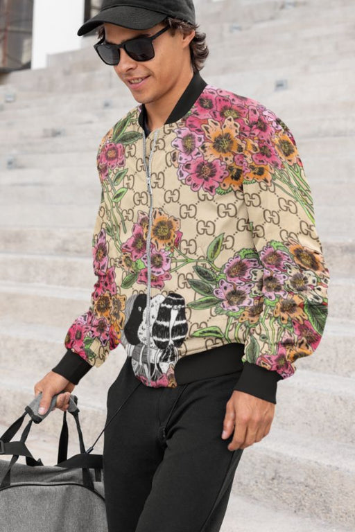 Magical Flower Deisgn Bomber Jacket