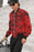 Red Pixelate Camofludge Bomber Jacket