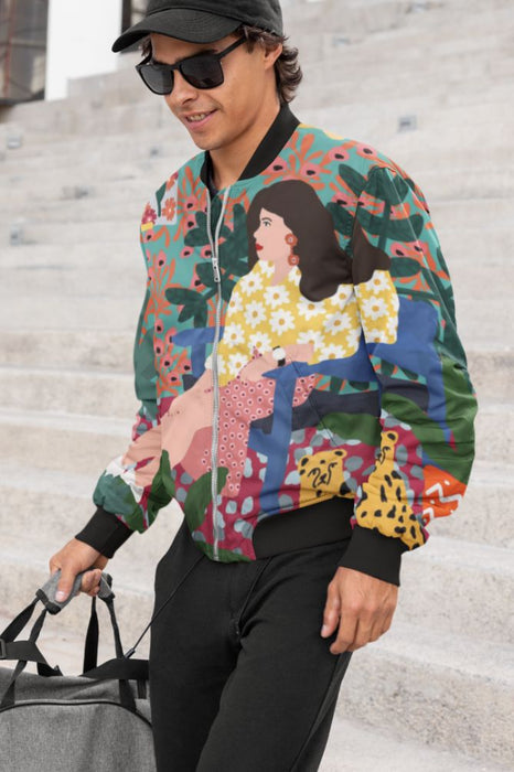 Waiting Girl Bomber Jacket