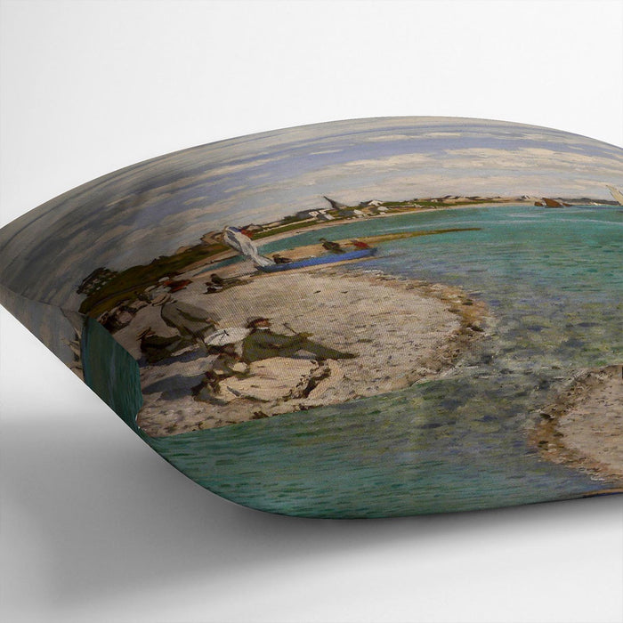 Regatta at St. Adresse by Monet Cushion
