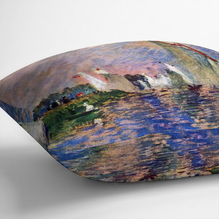 Regatta in Argenteuil by Renoir Cushion