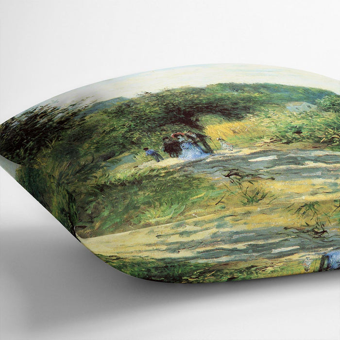 Road to Louveciennes by Renoir Cushion