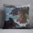 Rocky peaks at the Belle Ile by Monet Cushion