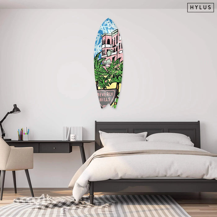 Beverly Hills: Palm Mansion Surfboard