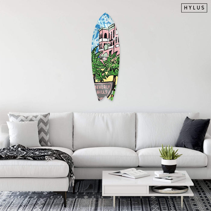 Beverly Hills: Palm Mansion Surfboard