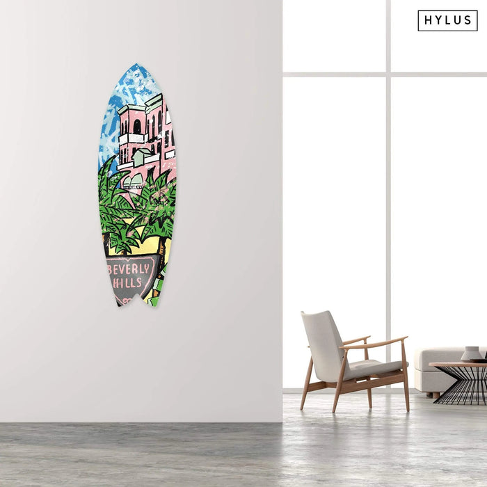 Beverly Hills: Palm Mansion Surfboard