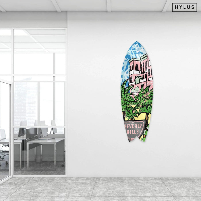 Beverly Hills: Palm Mansion Surfboard